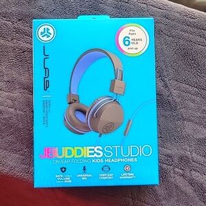 NIB JLAB JBuddies Studio On-Ear Folding Kids Headset